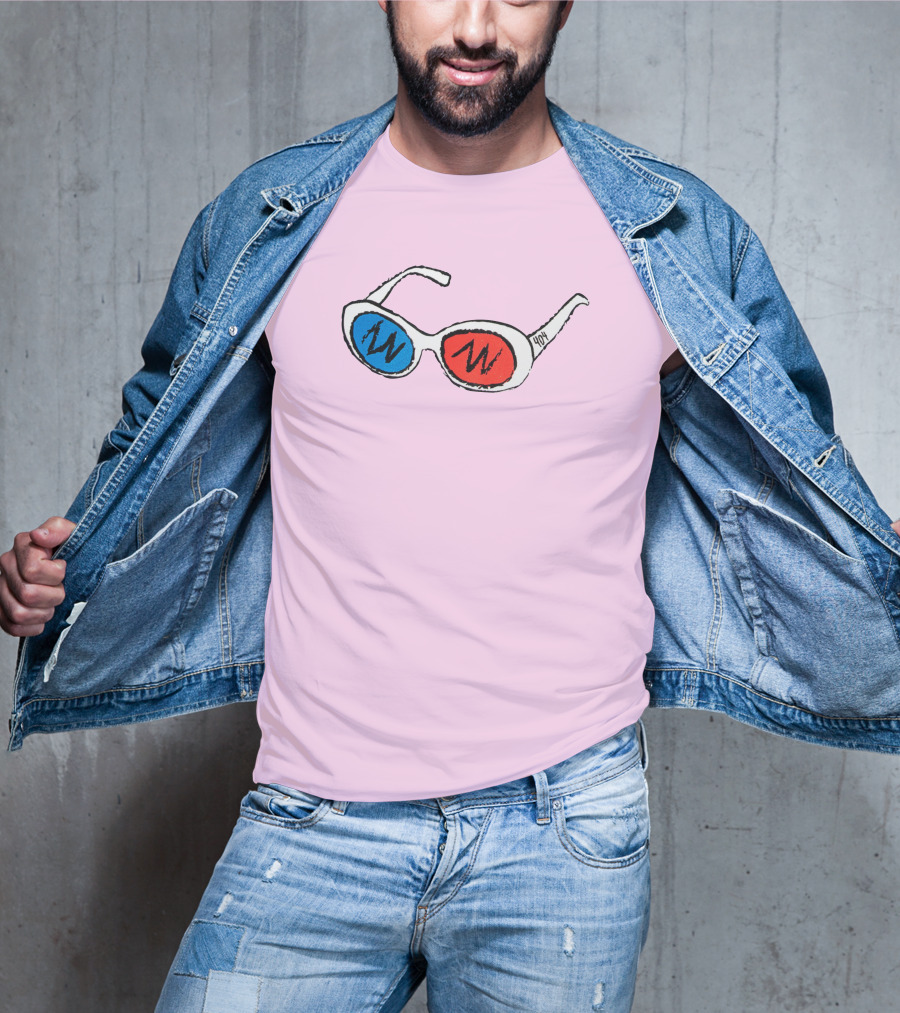 George 3D Goggles Blue Red Lenses T-Shirt