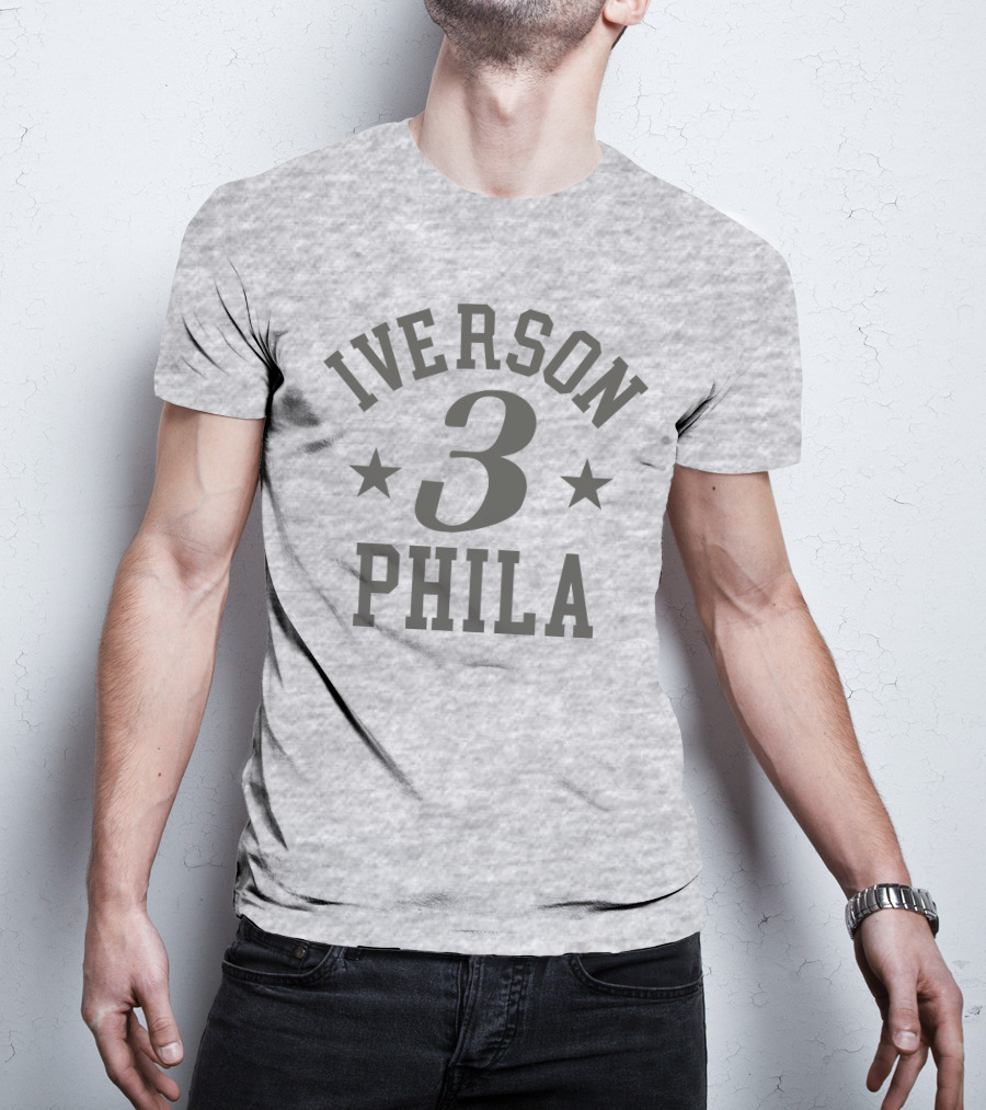 Iverson 3 Phila Stars Basketball Philadelphia T-Shirt