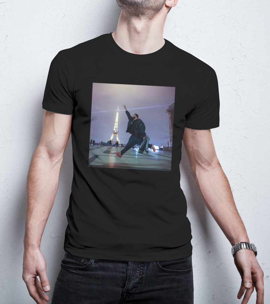 Dj Khaled Air Jordan Jumpman Eiffel Tower Paris Scene T-Shirt