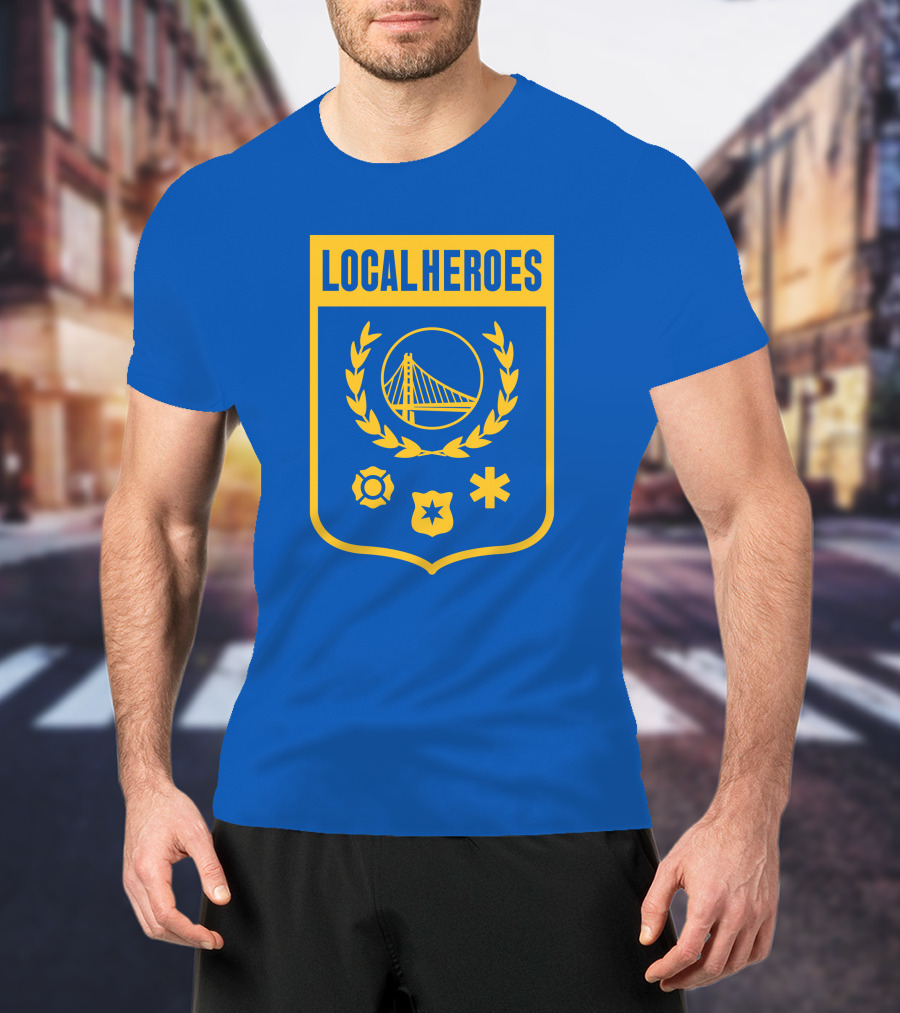 Local Heroes Badge With Bridge And Emblems T-Shirt
