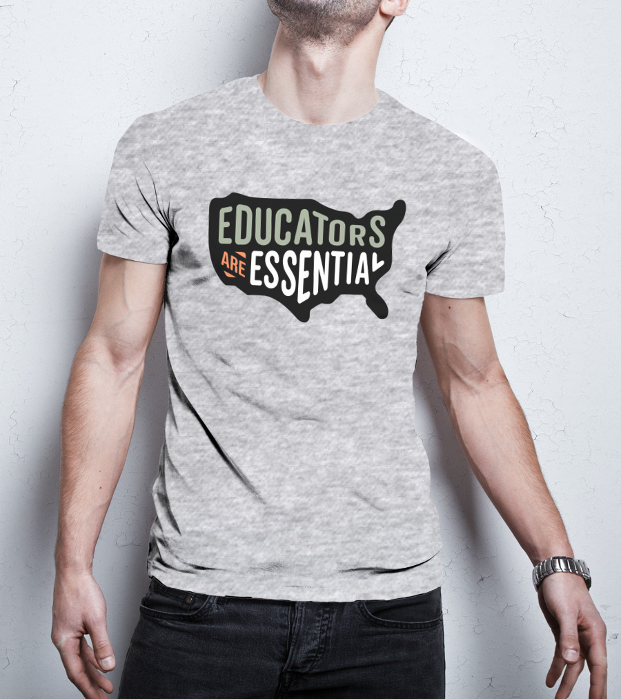 Educators Are Essential USA Map T-Shirt