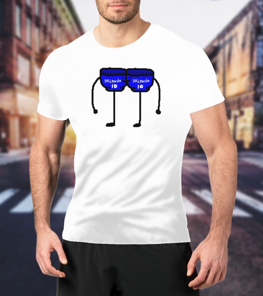 Bowl Bow Orlando Blue Cartoon Figure 10 DRlanda T-Shirt