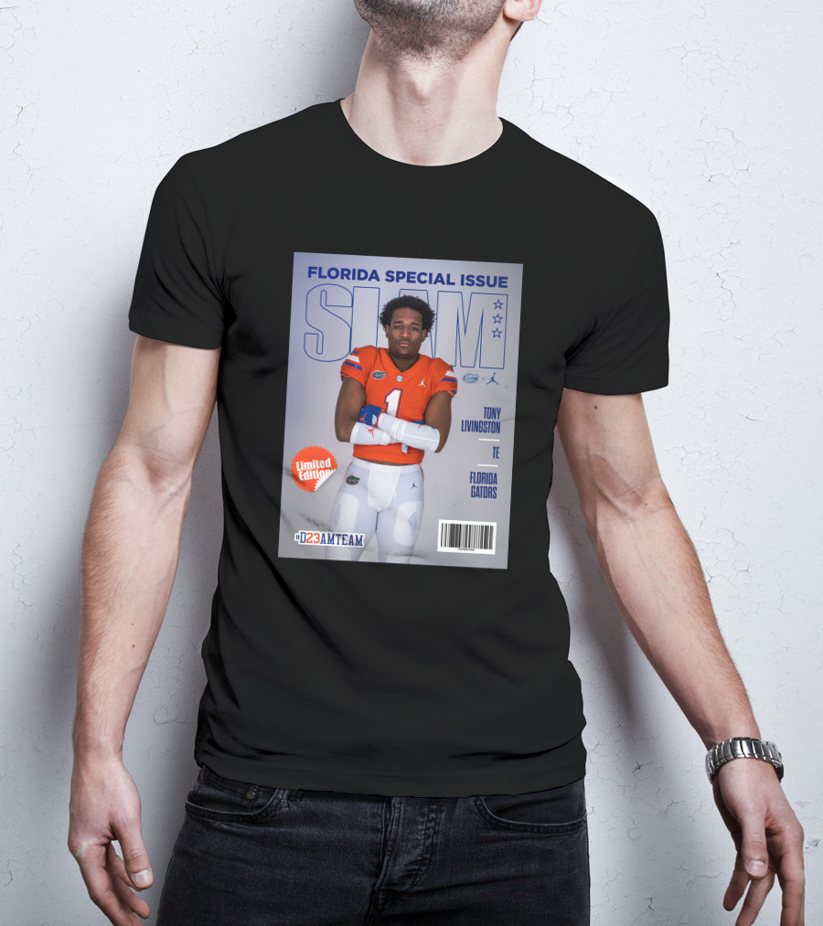Florida Special Issue Slam Tony Livingston TE Florida Gators T-Shirt