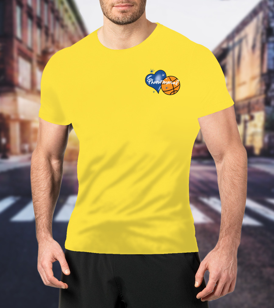 Phenomenal Warriors Shop Basketball Heart T-Shirt