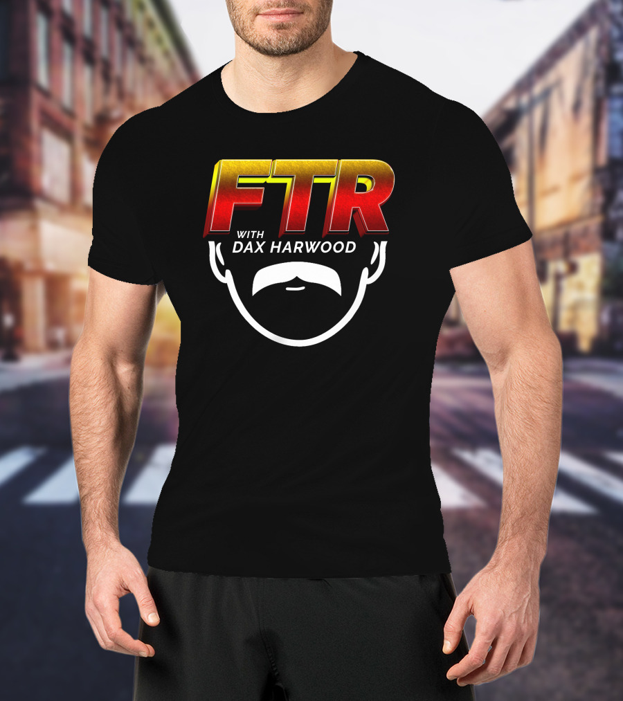 FTR With Dax Harwood Mustache T-Shirt