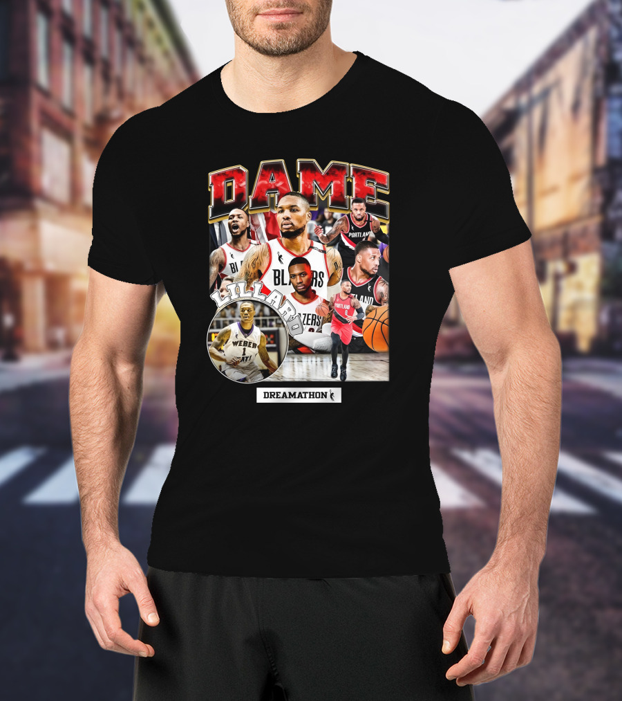 Dame Lillard Blazers Dreamathon Weber T-Shirt