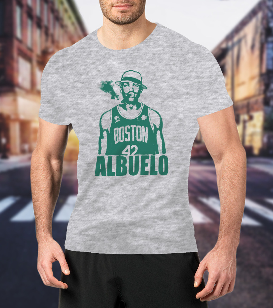 Boston 42 Albuelo Smoking Basketball Jersey T-Shirt