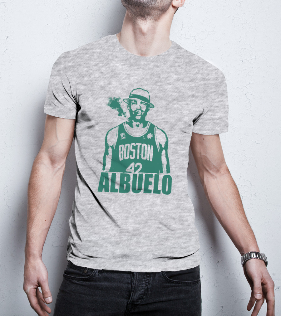 Boston 42 Albuelo Smoking Basketball Jersey T-Shirt