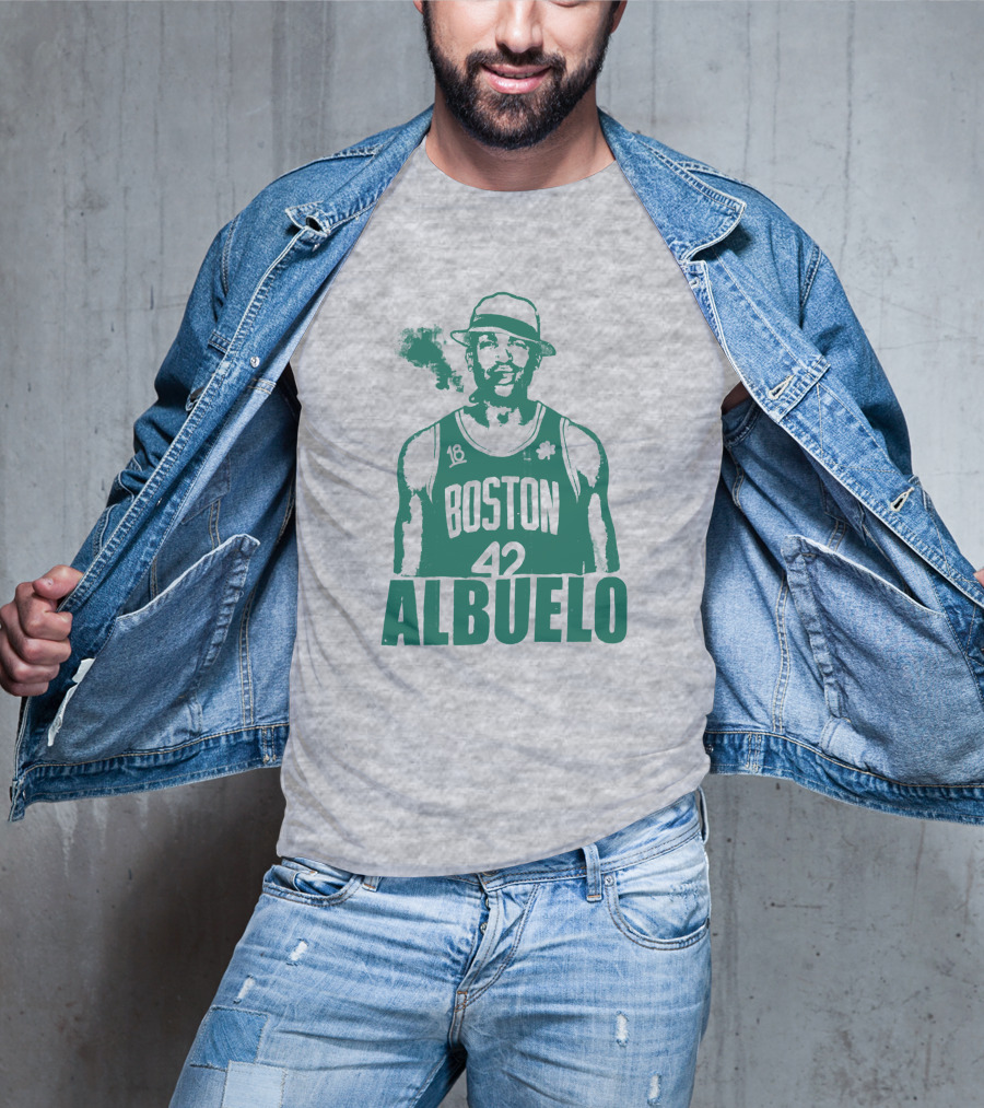 Boston 42 Albuelo Smoking Basketball Jersey T-Shirt