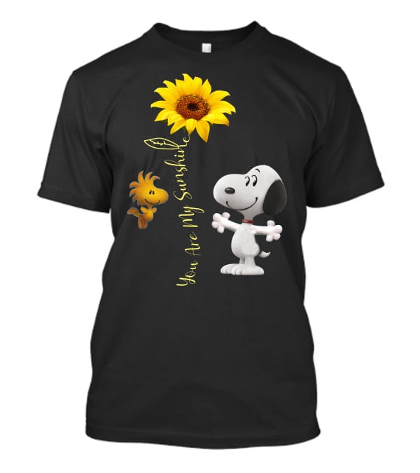 Snoopy And Woodstock You Are My Sunshine Sunflower T-Shirt
