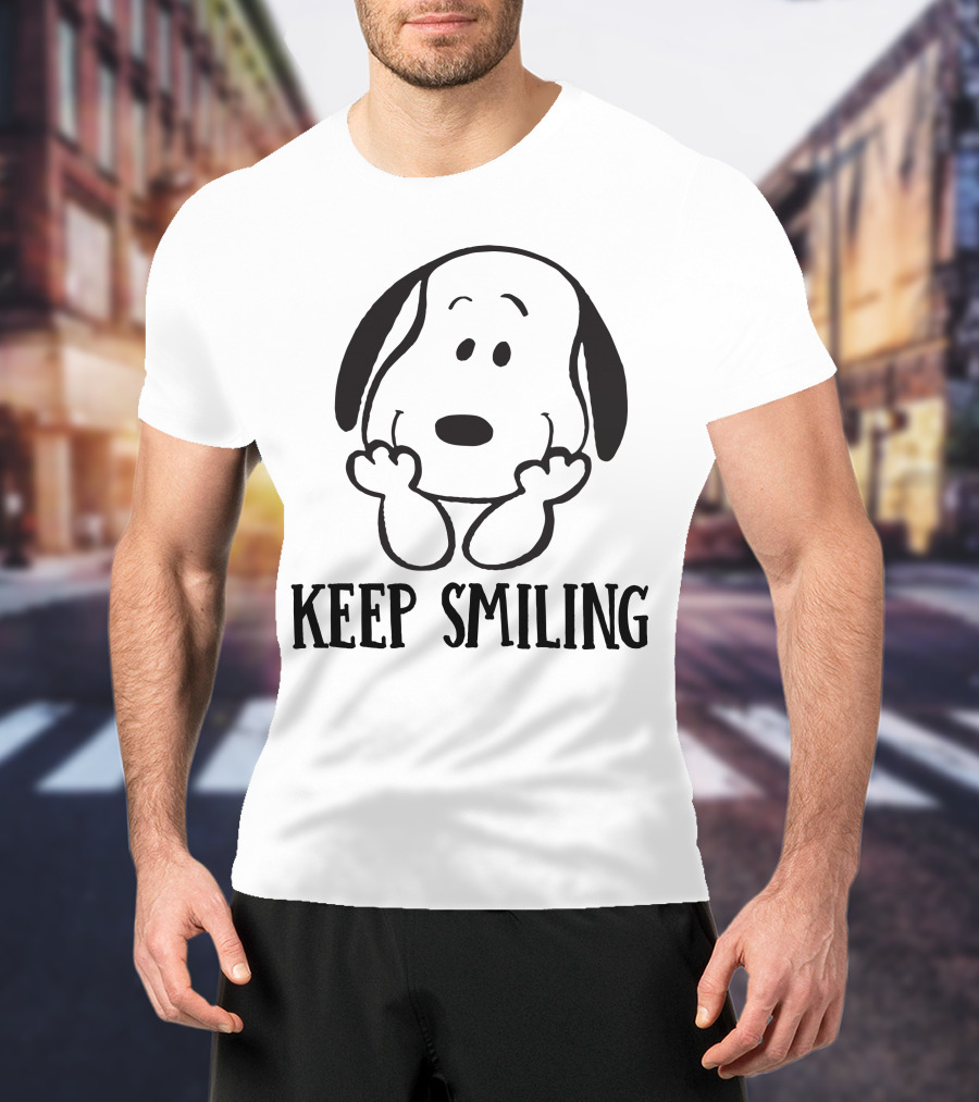 Keep Smiling Snoopy Peanuts T-Shirt