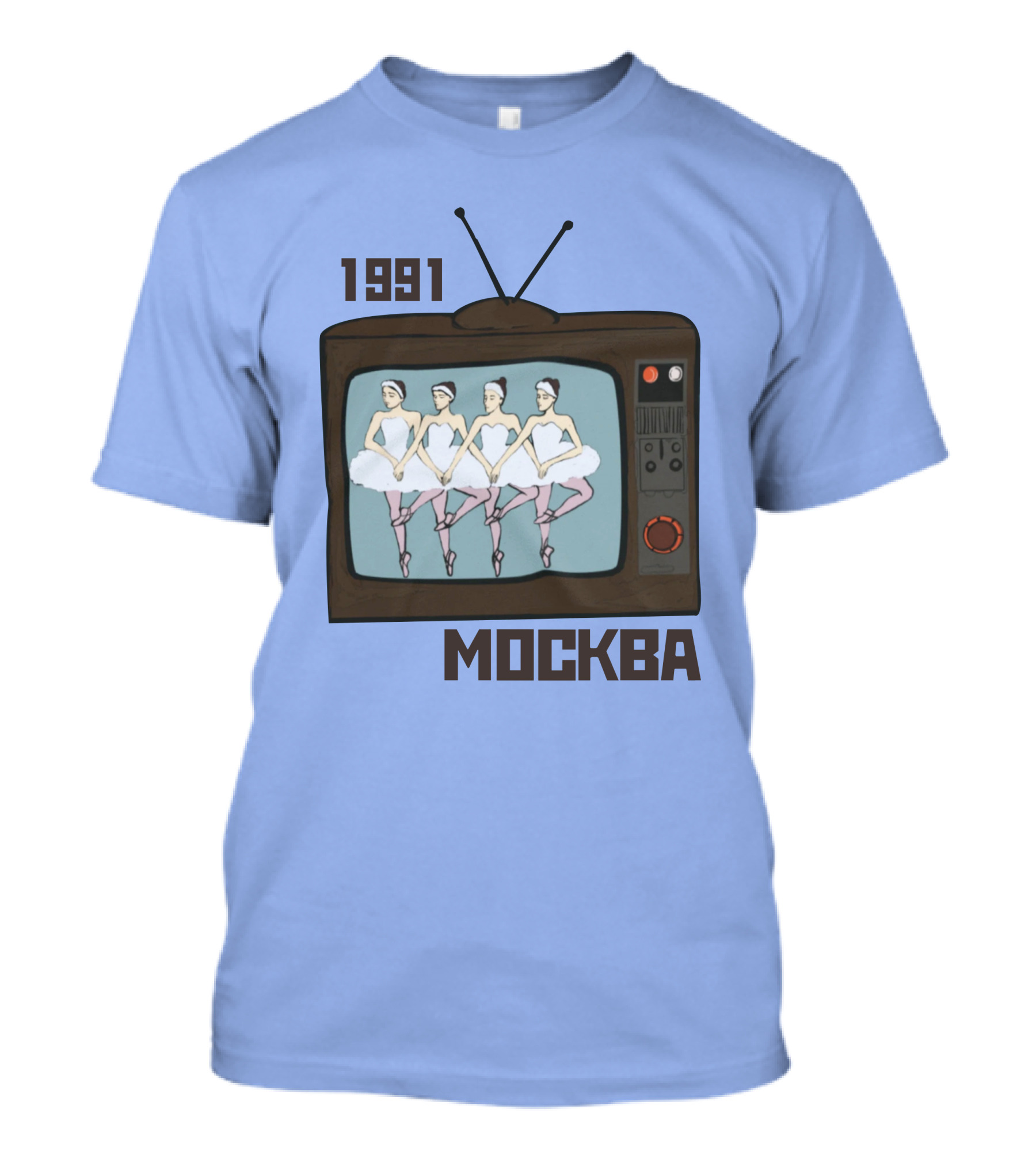 1991 Москва Ballet Television Soviet Visuals T-Shirt