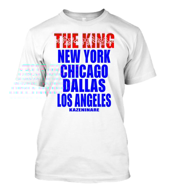 Minoru Suzuki The King New York Chicago Dallas Los Angeles Kazeninare NJPW1972 Shop T-Shirt