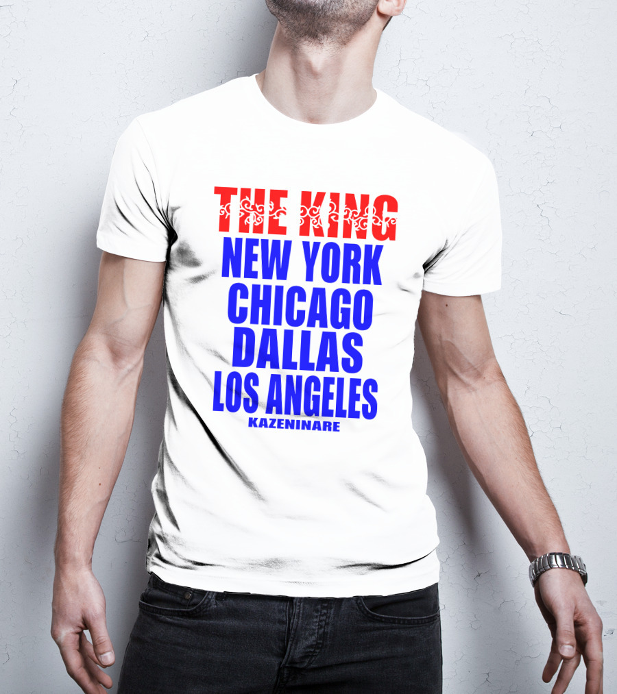 Minoru Suzuki The King New York Chicago Dallas Los Angeles Kazeninare NJPW1972 Shop T-Shirt