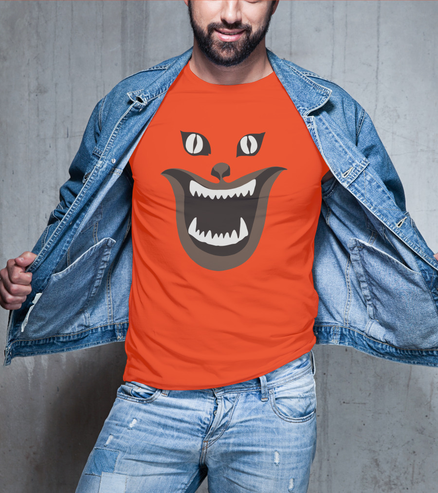 Criterion Channel The Criterion House Horror Cat Face Criterion Merch T-Shirt