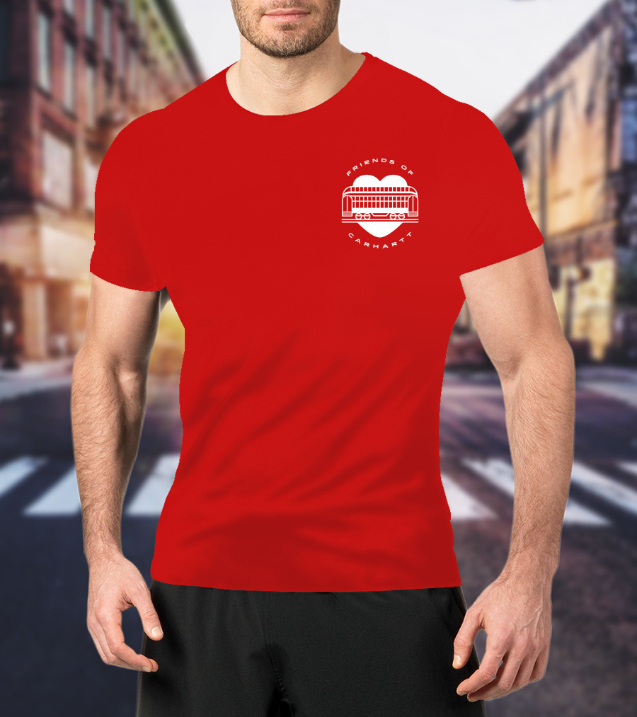Friends Of Carhartt Heart And Trolley Symbol T-Shirt
