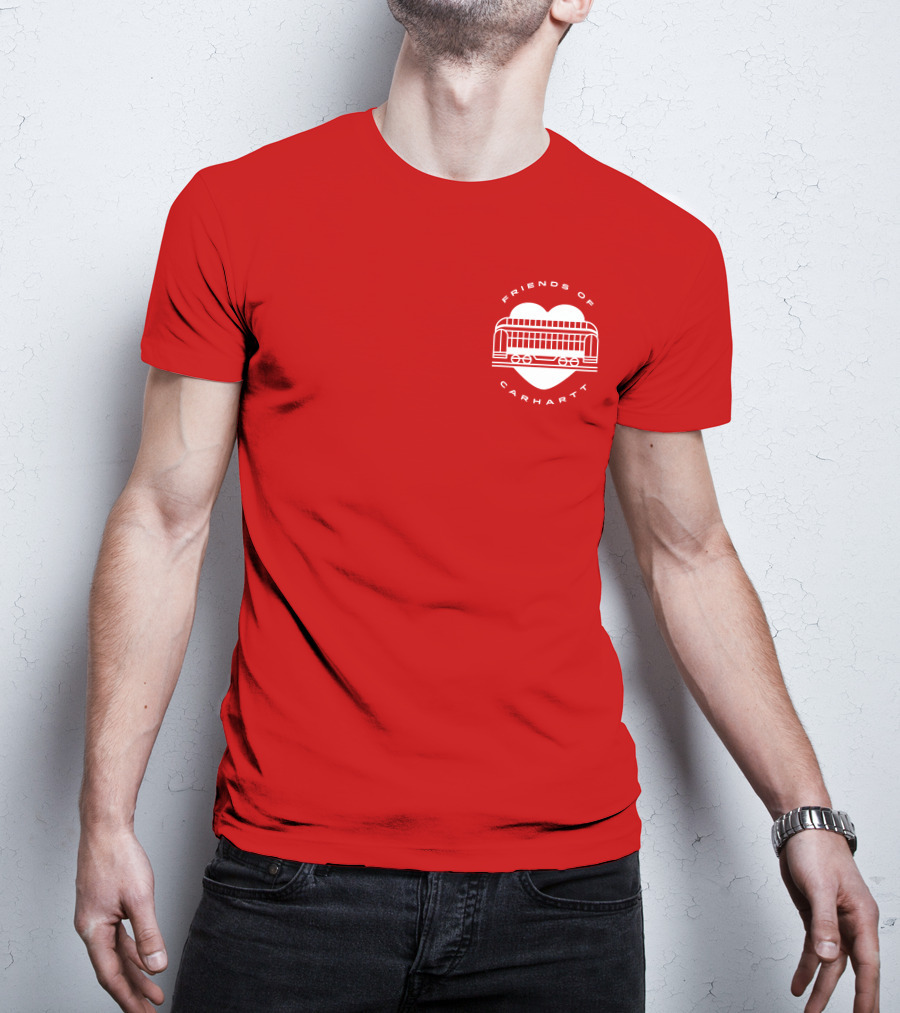 Friends Of Carhartt Heart And Trolley Symbol T-Shirt