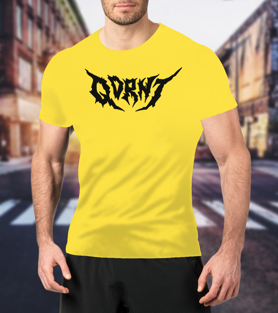 Qdrnt Gothic Style Text With Jagged Font T-Shirt