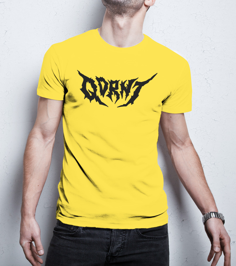 Qdrnt Gothic Style Text With Jagged Font T-Shirt
