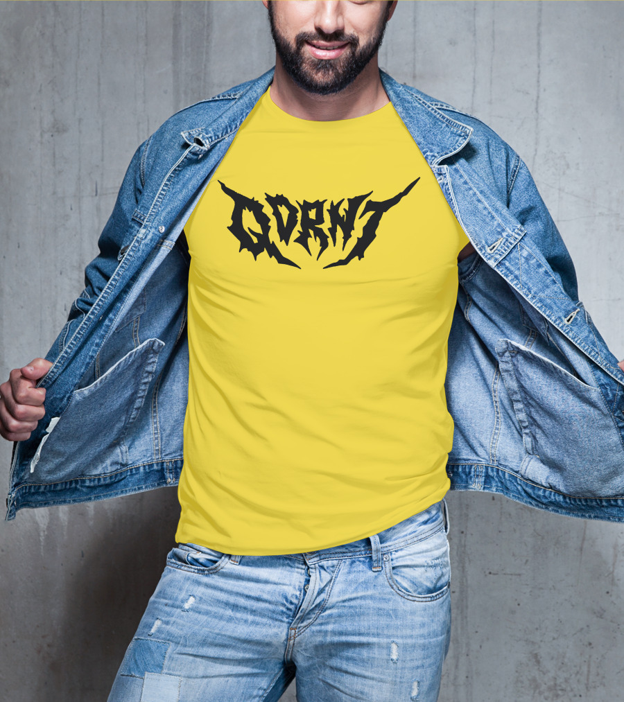 Qdrnt Gothic Style Text With Jagged Font T-Shirt