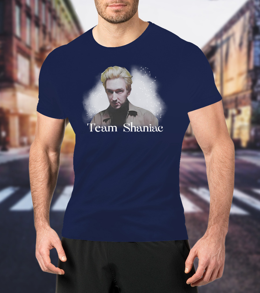 Team Shaniac Cosmic Portrait With Blonde Figure T-Shirt