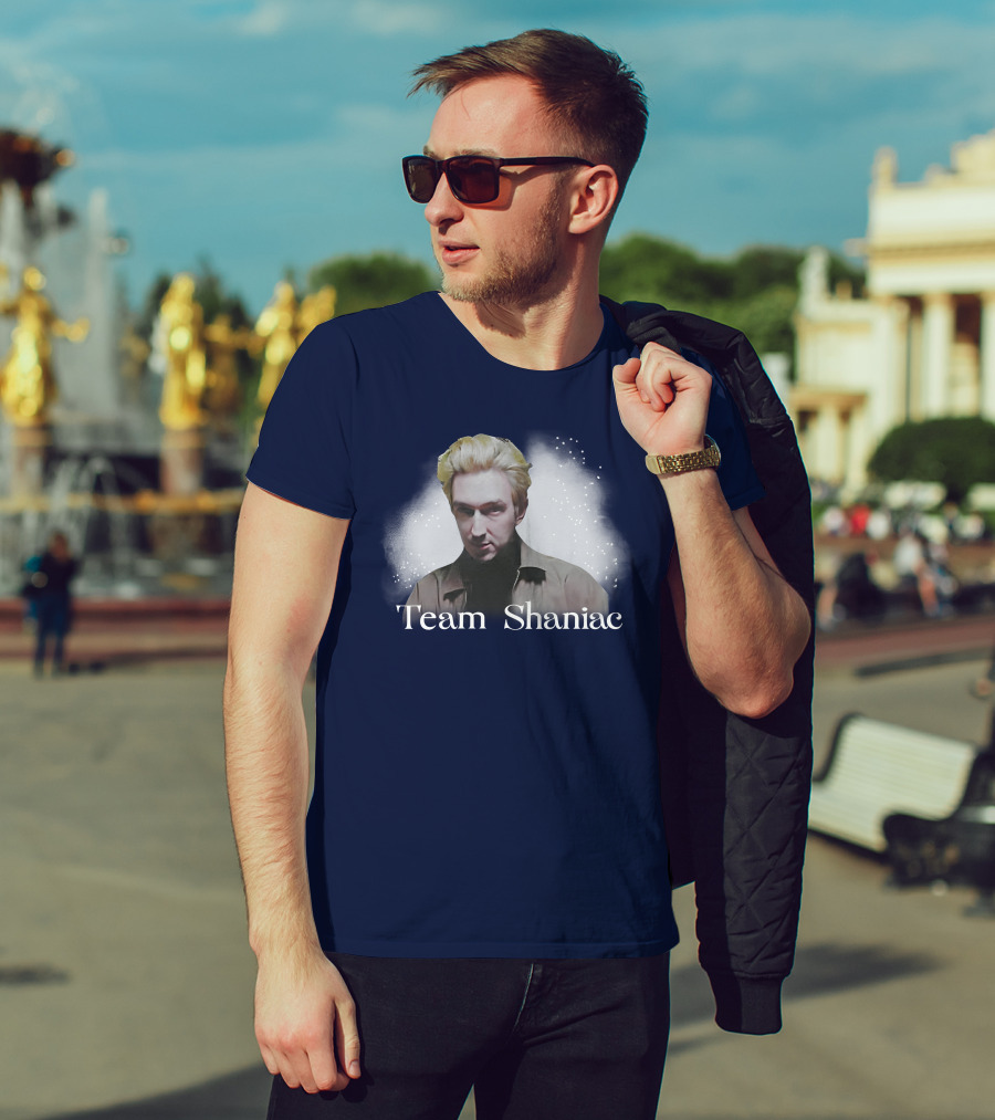 Team Shaniac Cosmic Portrait With Blonde Figure T-Shirt