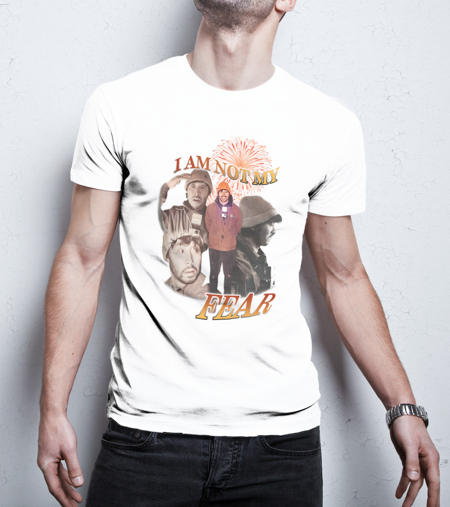 I Am Not My Fear Fireworks And Collage Portraits T-Shirt