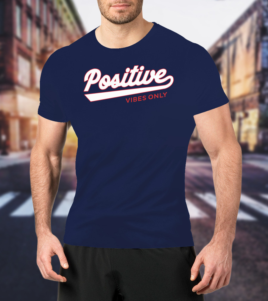 Positive Vibes Only Football T-Shirt