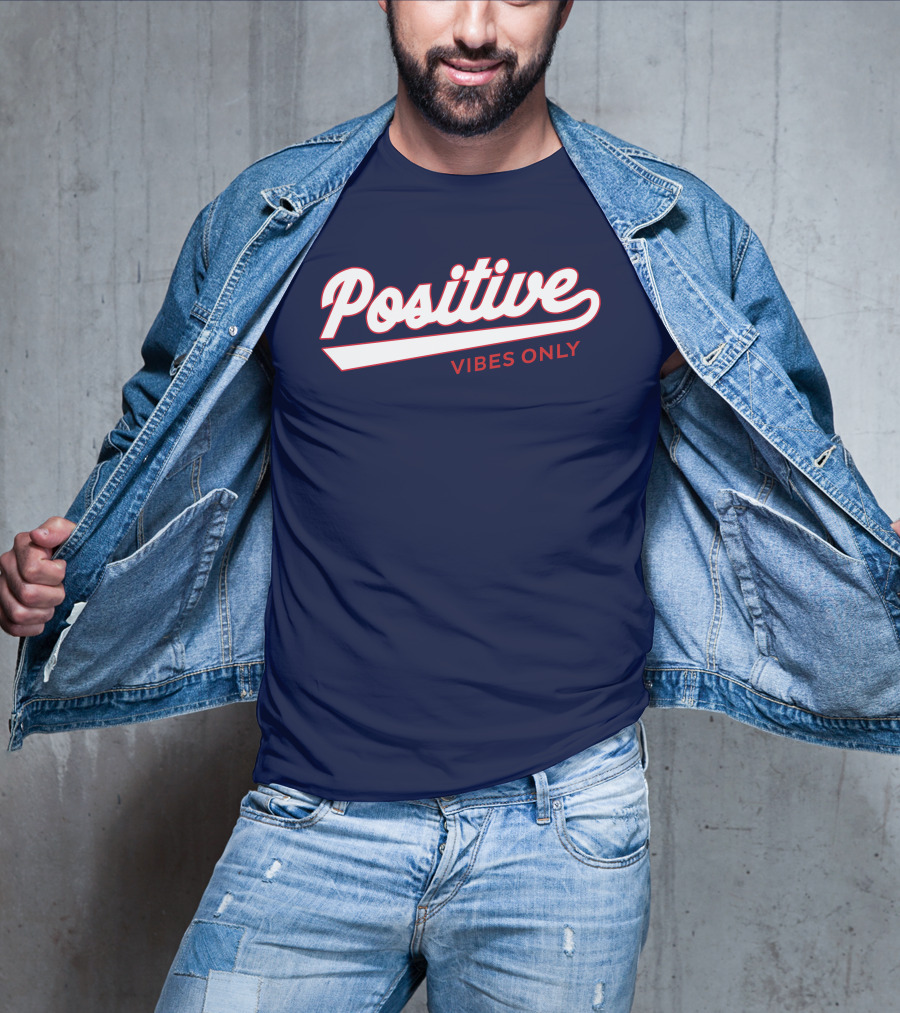 Positive Vibes Only Football T-Shirt