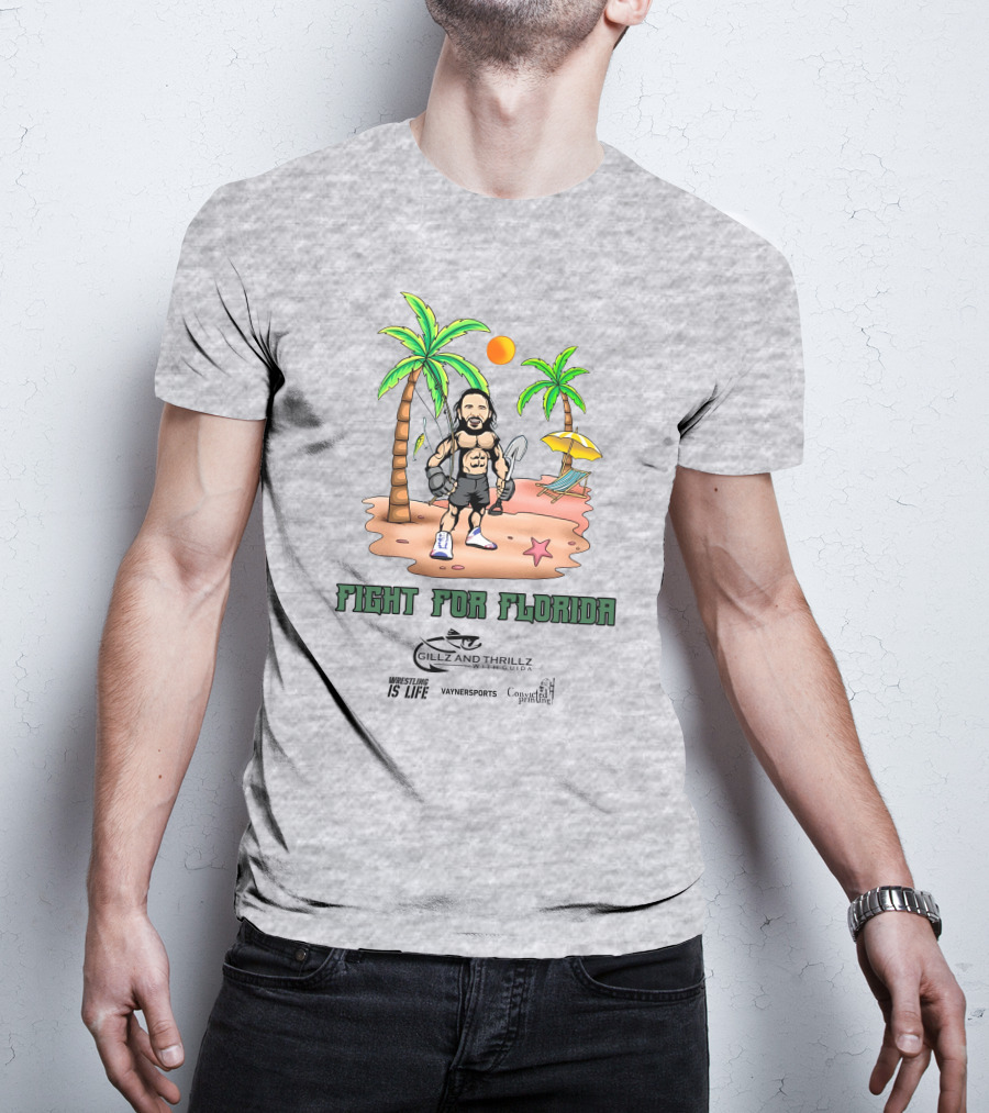 Fight For Florida Wrestling Is Life With VaynerSports Guida Gillz And Thrillz T-Shirt