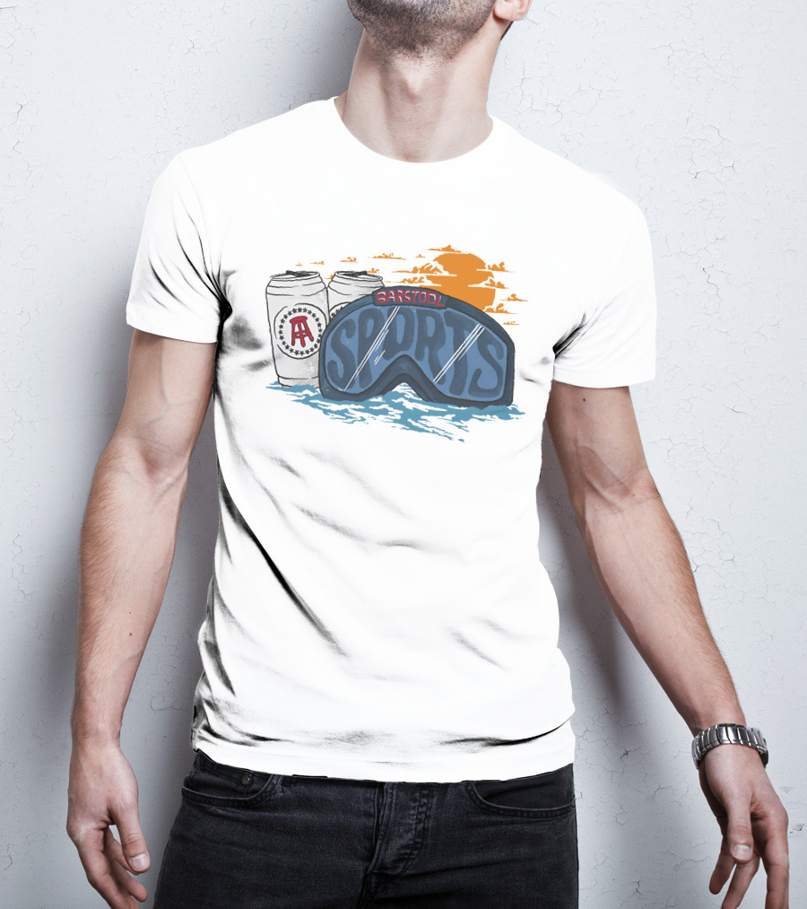 Winter Goggles With Cans And Sunset T-Shirt