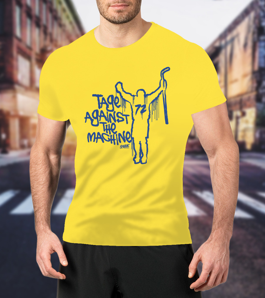 Tage Against The Machine 72 Hockey Silhouette Smack T-Shirt