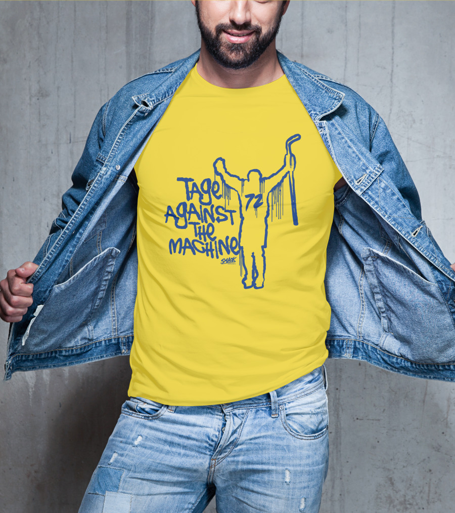 Tage Against The Machine 72 Hockey Silhouette Smack T-Shirt