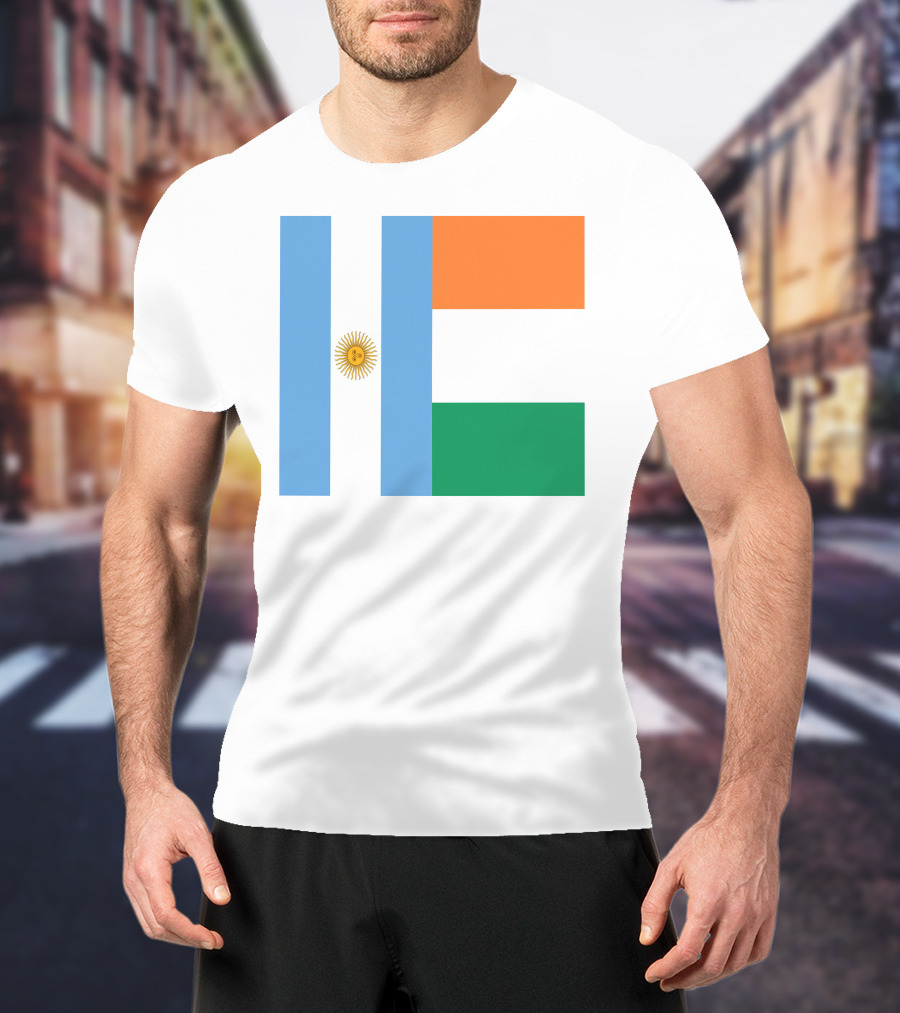 Argentina Flag Ireland Flag T-Shirt