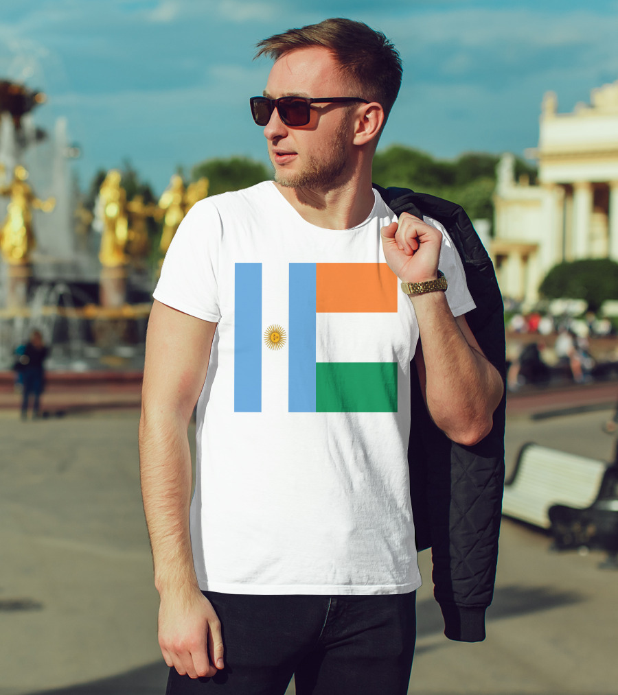 Argentina Flag Ireland Flag T-Shirt