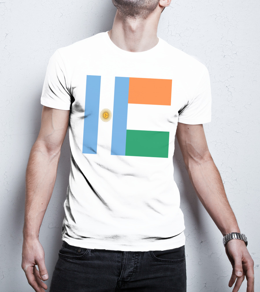 Argentina Flag Ireland Flag T-Shirt