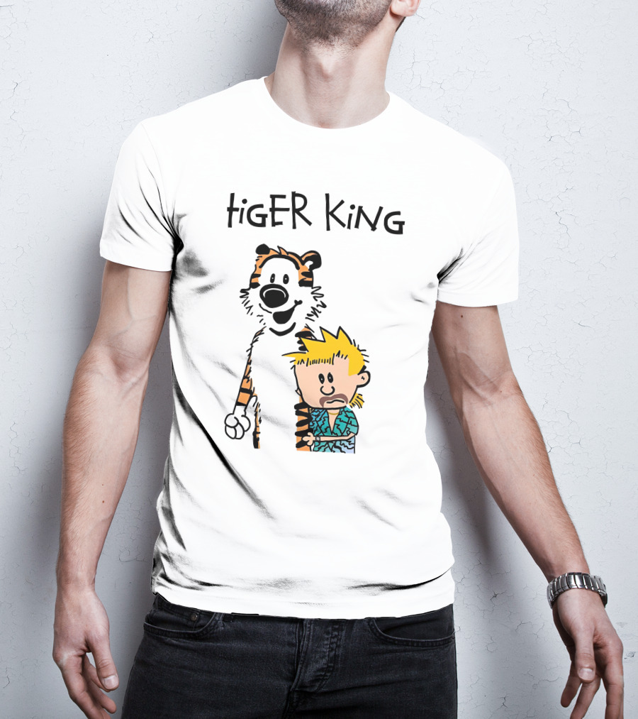 Tiger King Calvin And Hobbes Meme T-Shirt