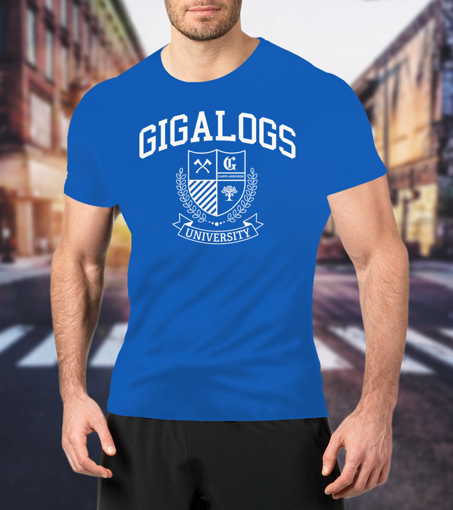 Gigalogs University Carpe Arborem Crest T-Shirt