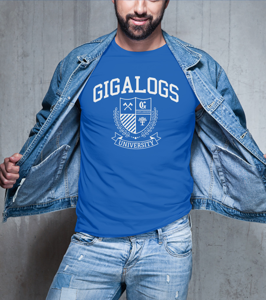 Gigalogs University Carpe Arborem Crest T-Shirt