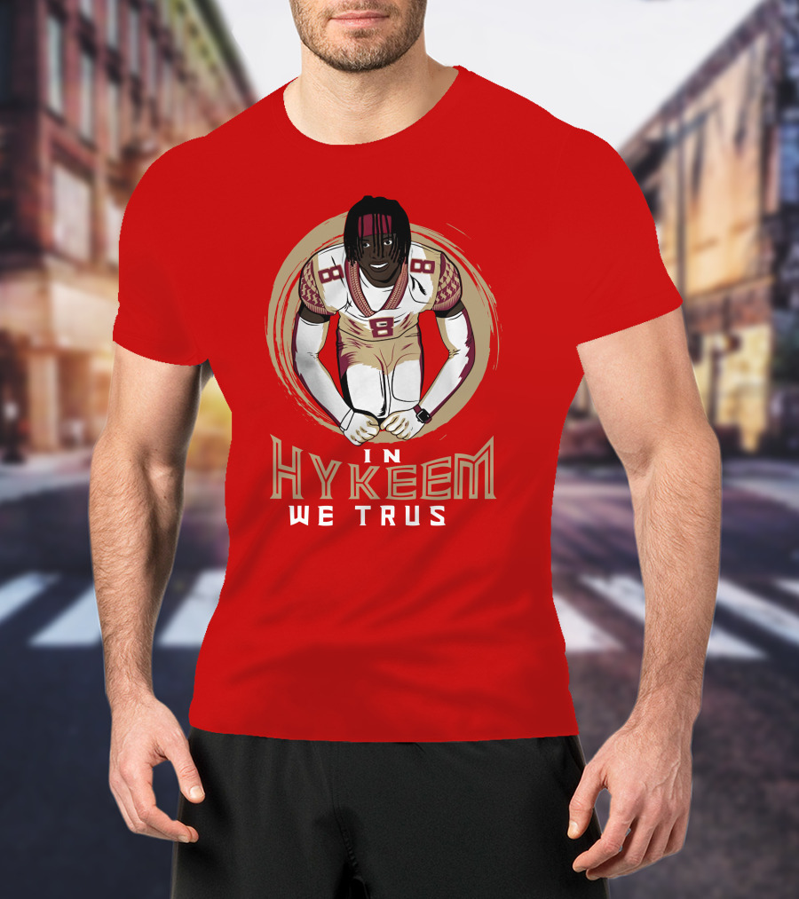 Hykeem Football Embrace Number 8 In Hykeem We Trust T-Shirt
