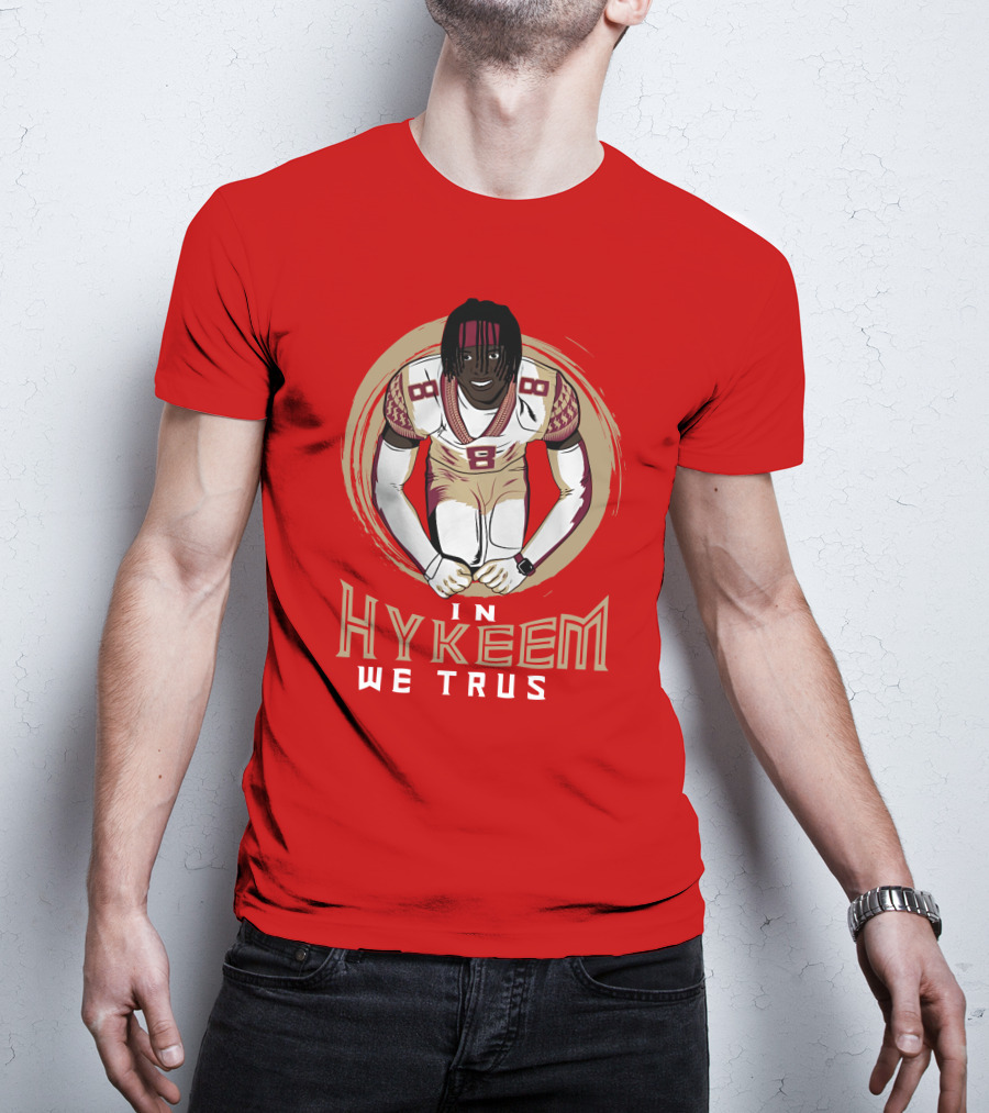 Hykeem Football Embrace Number 8 In Hykeem We Trust T-Shirt