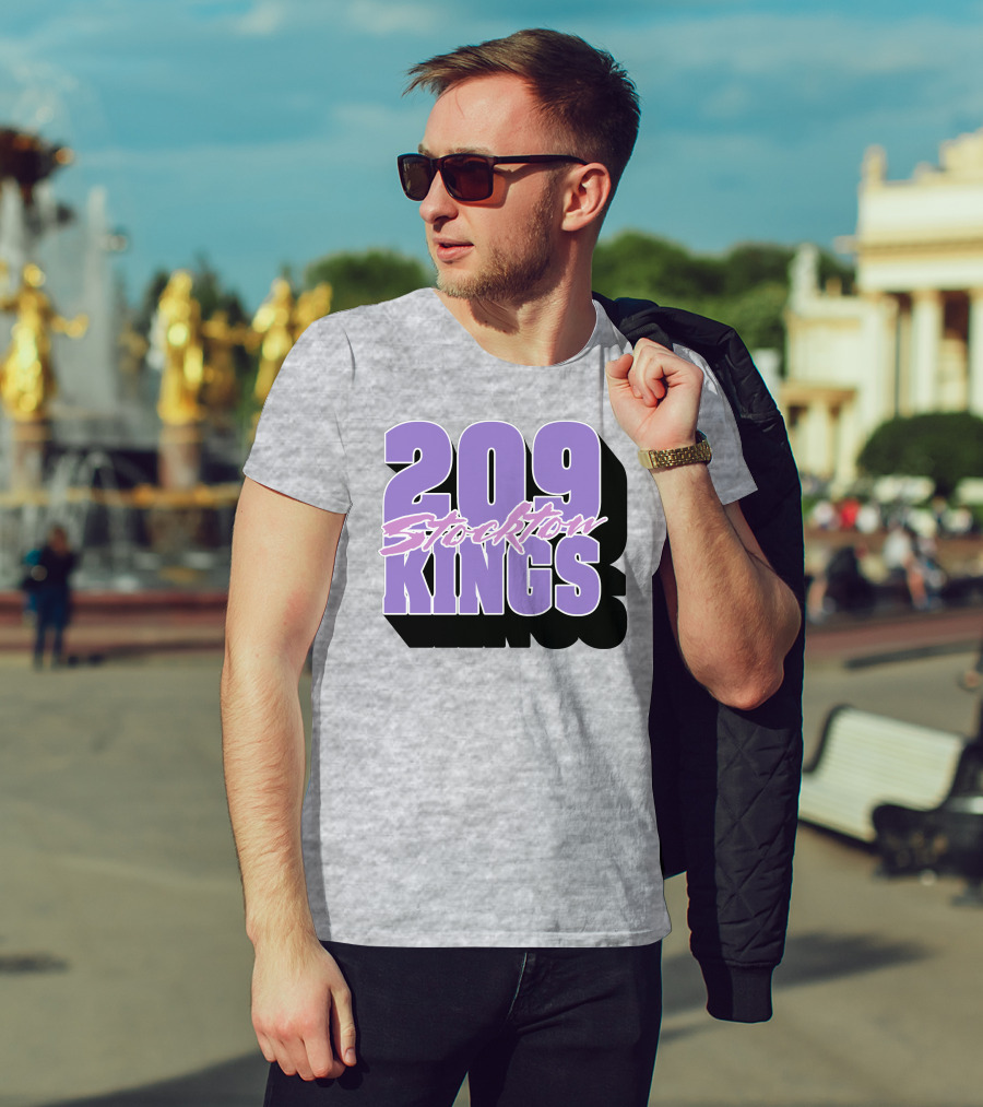 209 Stockton Kings Basketball Team T-Shirt