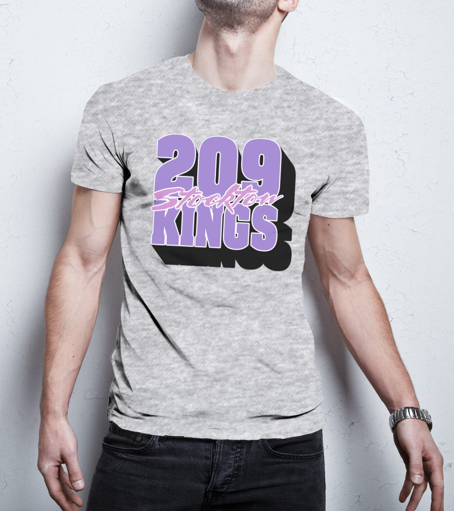 209 Stockton Kings Basketball Team T-Shirt