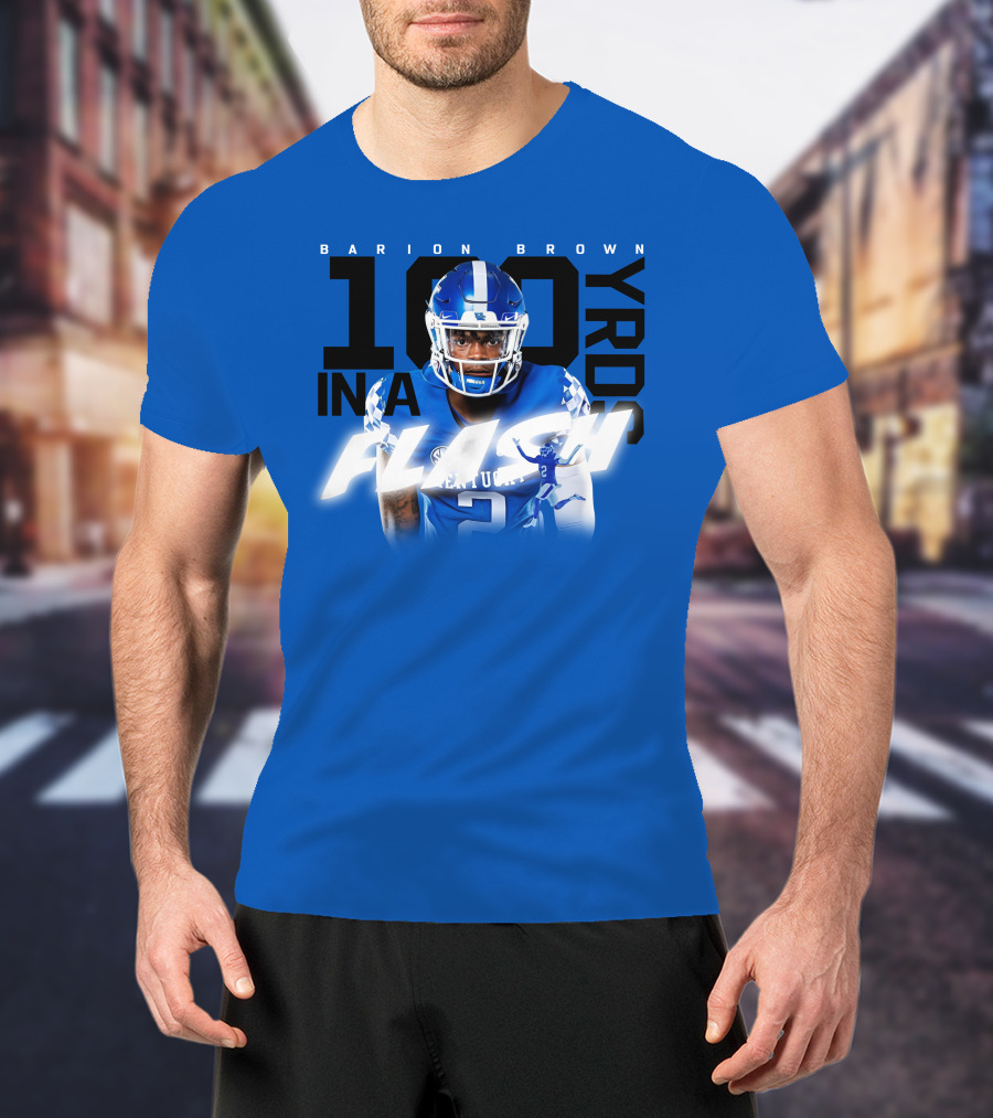 Barion Brown Kentucky 100 Yards In A Flash T-Shirt