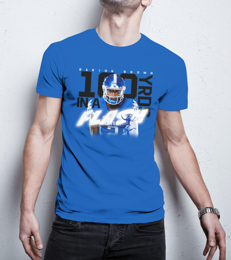 Barion Brown Kentucky 100 Yards In A Flash T-Shirt