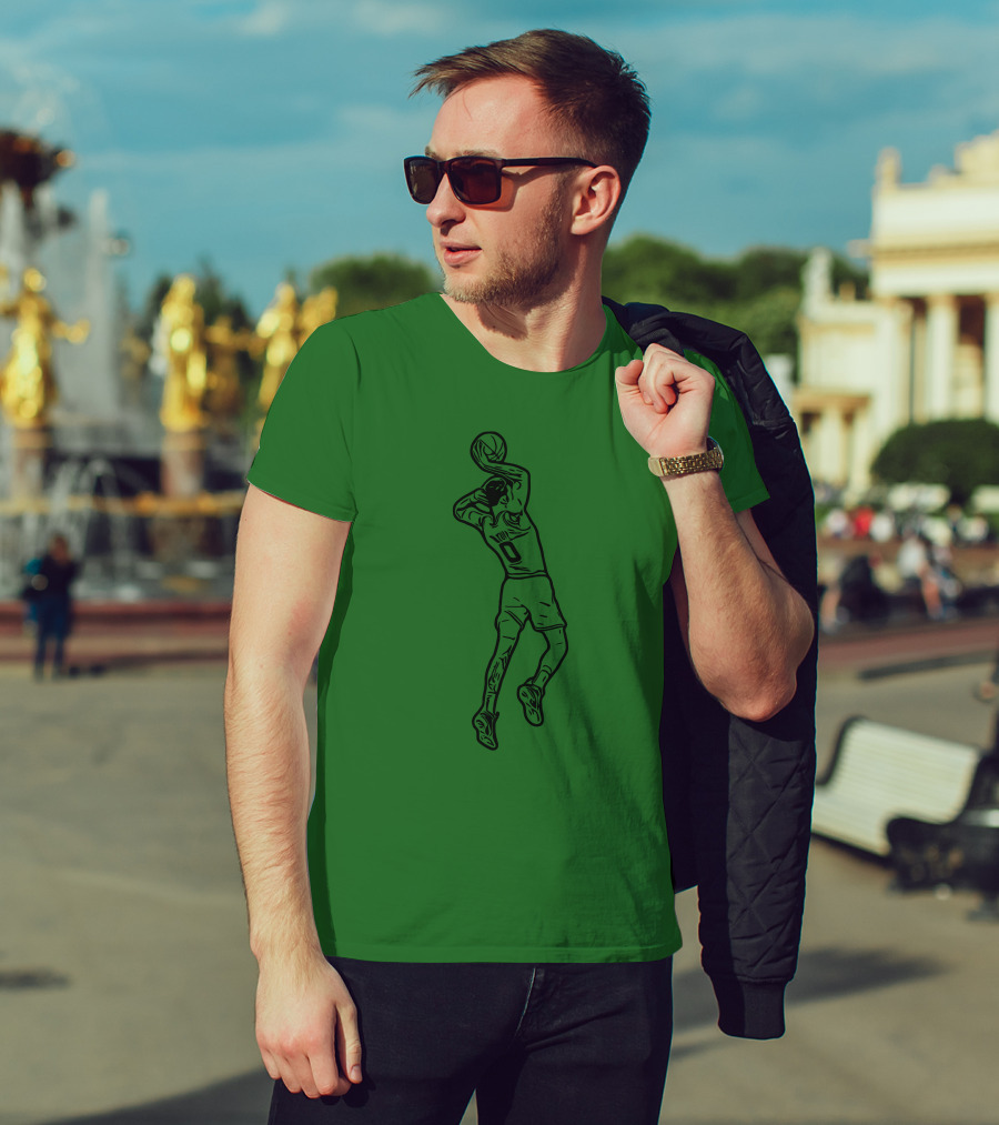 Jaytatum0 Jayson Tatum Basketball Dunk T-Shirt