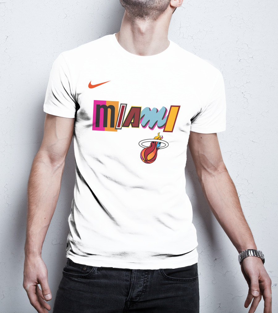 Themiamiheat Store Miami Mashup Vol. 2 Miami Basketball T-Shirt