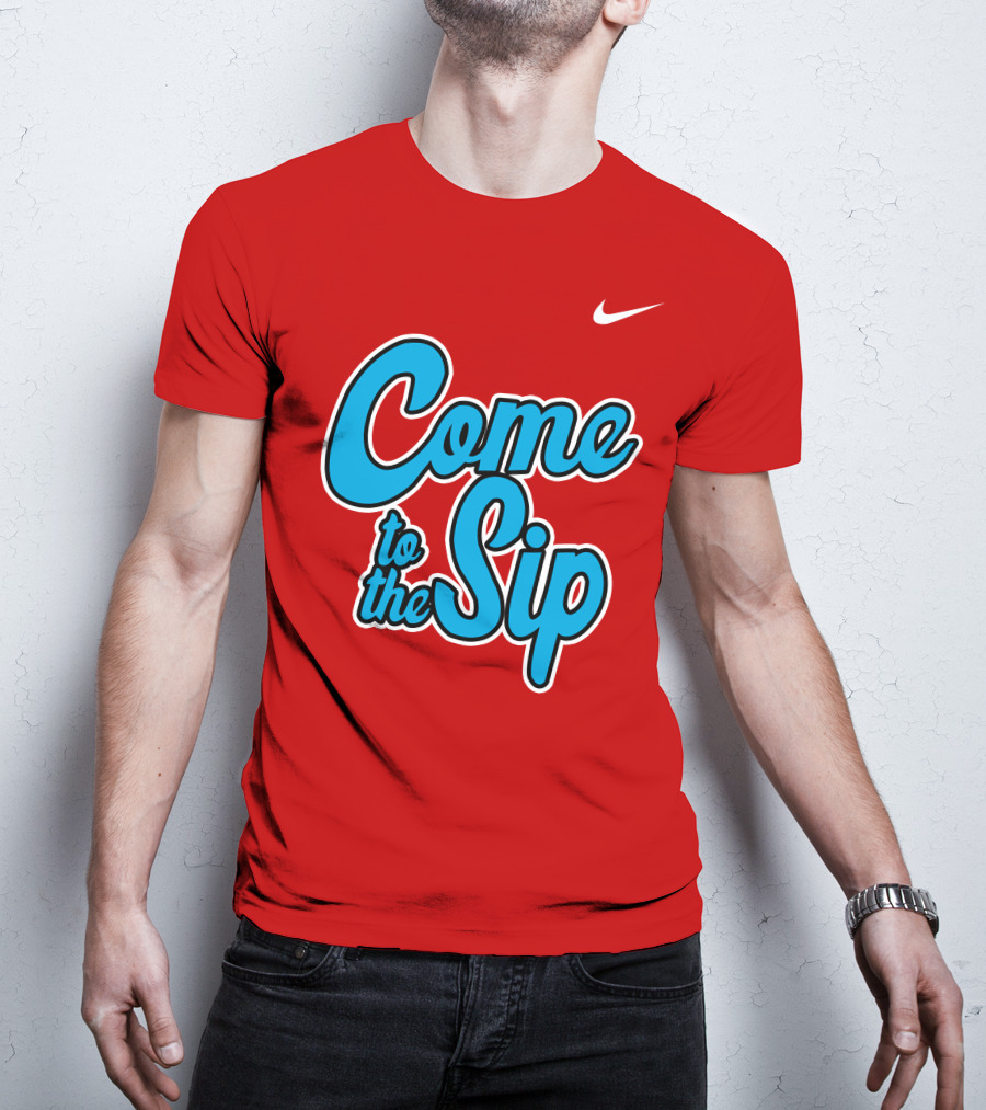 Kelvin Bolden Come To The Sip Red And Blue Script T-Shirt
