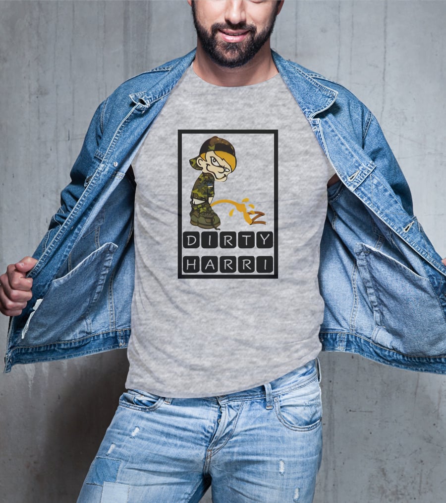 Dirty Harri Peeing Camo Kid T-Shirt