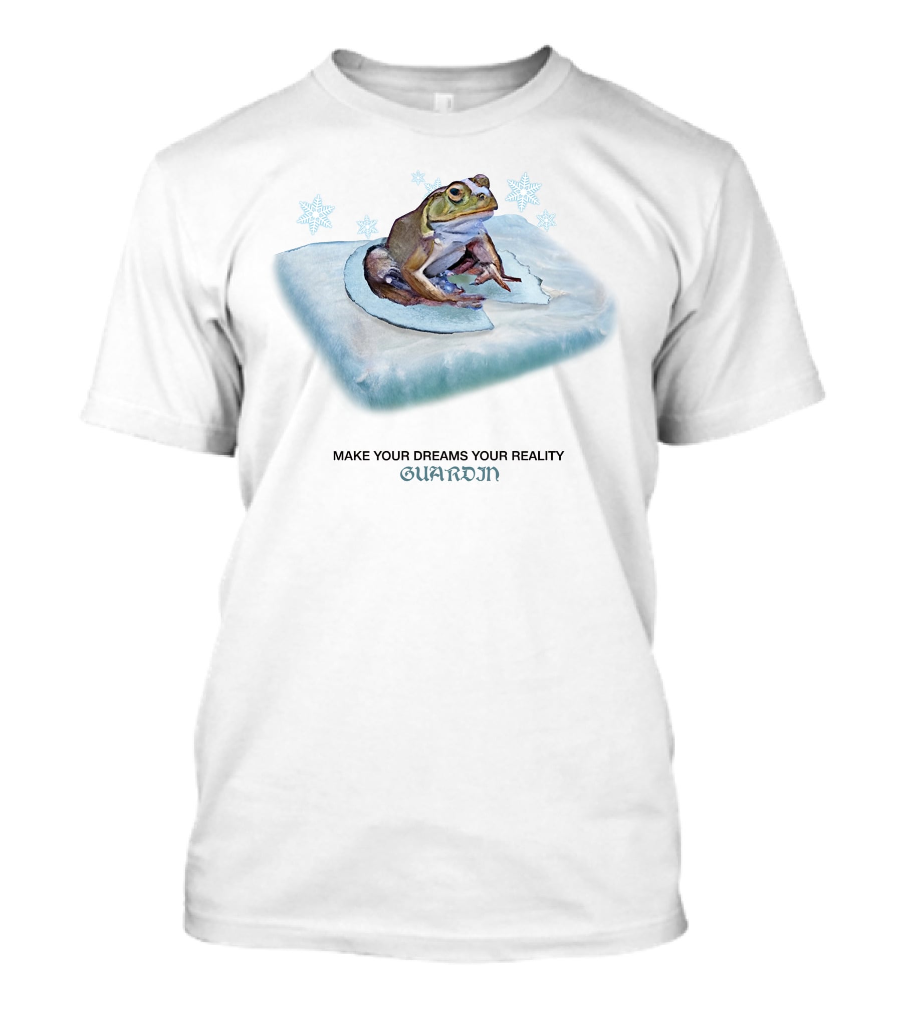Frog Make Your Dreams Your Reality Guardin Snowflakes Pillow T-Shirt